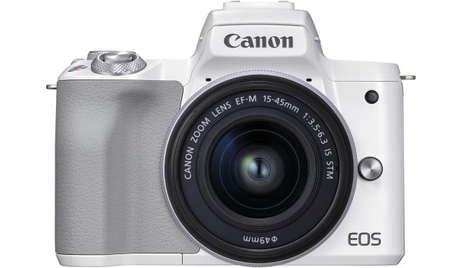 Canon EOS M50 Mark II + EF-M 15-45mm, valge (avatud pakend)