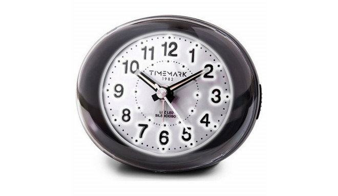Analogais Pulkstenis ar Modinātāju Timemark Melns (9 x 9 x 5,5 cm)