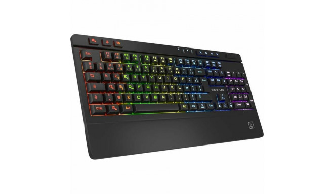 Gaming Keyboard The G-Lab Titanium Black French AZERTY