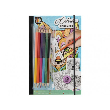 Grafix värviraamat Värvi numbri järgi