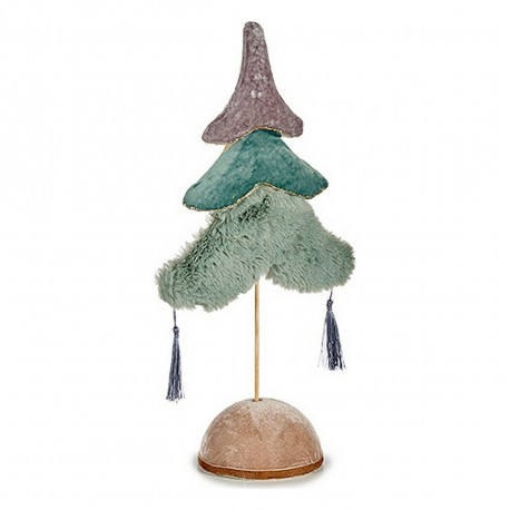 Christmas Tree Krist+ 19A5906-M-2 19A5906-M-2 Blue Multicolour Turquoise Silver Polyester Wood 12 x 