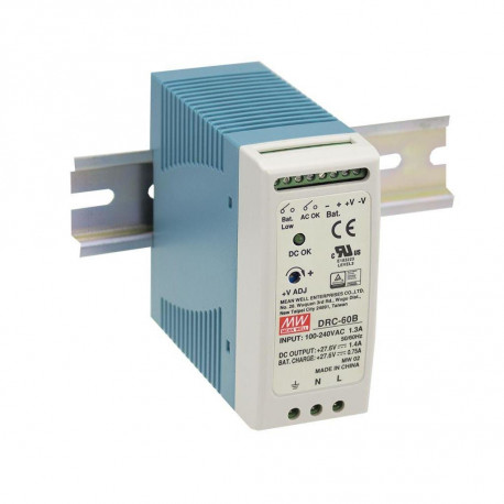 Toiteplokk DIN-liistule 60W 27.6V 2.15A