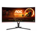 AOC CU34G3S/BK 34inch Curved monitor 1000R 3440x1440 165Hz HDMI DisplayPort Audio Out USB