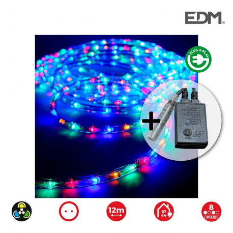 Hose LED EDM 71490 Flexiled Multicolour Transparent 12 m
