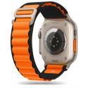 Tech-Protect kellarihm Nylon Pro Apple Watch 42/44/45/49mm, must/oranž
