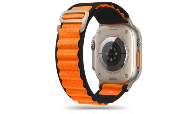 Tech-Protect kellarihm Nylon Pro Apple Watch 42/44/45/49mm, must/oranž