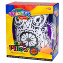 COLORINO CREATIVE Owl pillow for coloring, 91312PTR