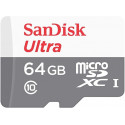 SanDisk mälukaart microSDXC 64GB Class 10 (SDSQUNR-064G-GN3MN)