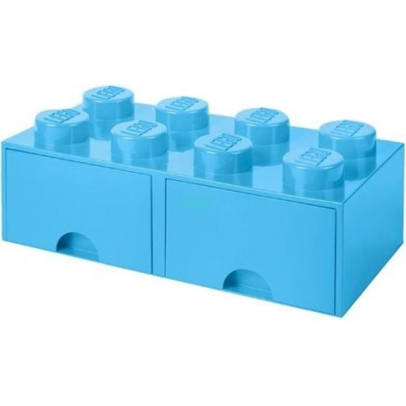 Lego Brick Drawer 8 light blue