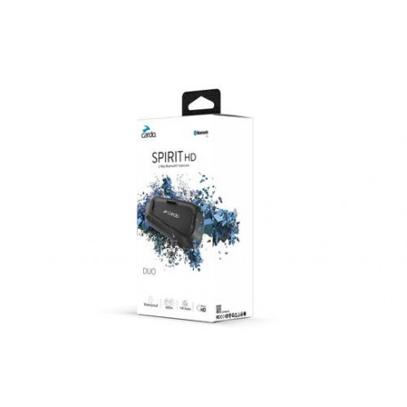 Cardo Spirit HD Duo motorcycle intercom 2 channels 600 m Black