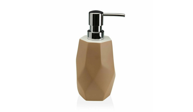 Soap Dispenser Versa Amanda Beige Plastic Resin (8,2 x 21 x 8,2 cm)