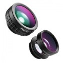 PL-A6 set of glass lenses for smartphone 3in1 | fisheye, macro x10, wide-angle 0.67x | glass optic
