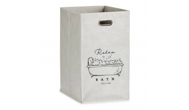 Basket Relax Bath White Cardboard 60 L 35 x 57 x 35 cm Foldable