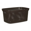 Basket Brown Plastic (24 x 17 x 35 cm)