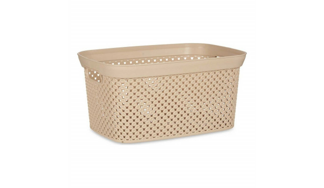Basket Kipit 081057-5 Beige Plastic 10 L 24 x 17 x 35 cm