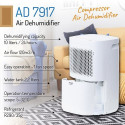 Adler AD 7917 dehumidifier 2.2 L 45 dB 200 W White