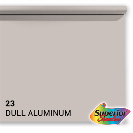 Superior taustafoon 23 1.35 x 11m 23, dull aluminum