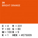 Superior Background Paper 39 Bright Orange 1.35 x 11m