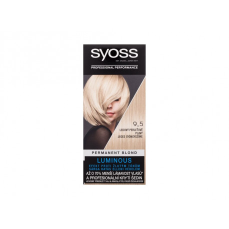 Syoss Permanent Coloration Permanent Blond (50ml) (9-5 Frozen Pearl ...