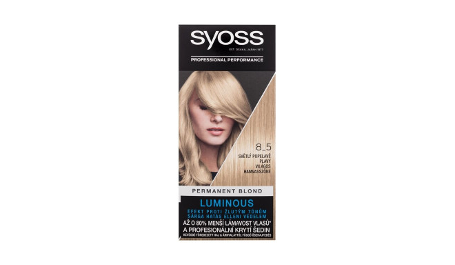 Syoss Permanent Coloration Permanent Blond (50ml) (8-5 Light Ashy Blond ...