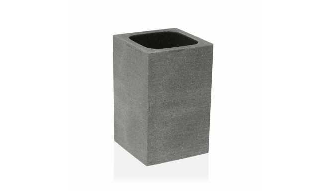 Toothbrush Holder Versa Slate Resin (7,2 x 11,2 x 7,2 cm)