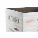 Basket set DKD Home Decor Brown Grey Orange Polyester (32 x 24 x 18 cm) (3 Units)