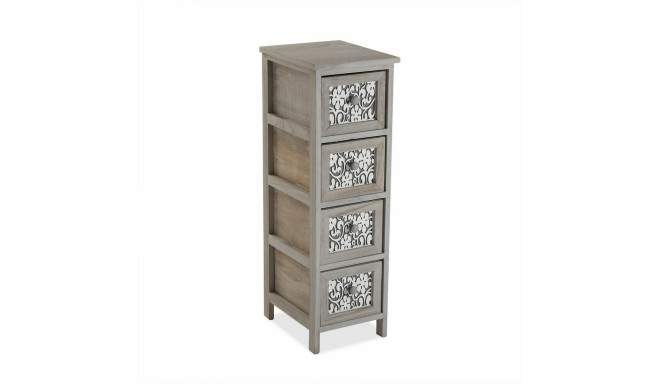 Chest of drawers Versa Grey Wood (32 x 81 x 26 cm)