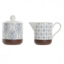 Sugar Bowl DKD Home Decor Aluminium Stoneware (12,5 x 6,5 x 8 cm) (2 pcs)