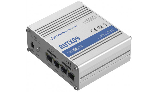 Teltonika RUTX09 LTE ​​Cat6 Giagabit Industrial Router