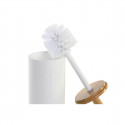 Toilet Brush DKD Home Decor Natural White Bamboo polypropylene (9 x 9 x 35,5 cm)