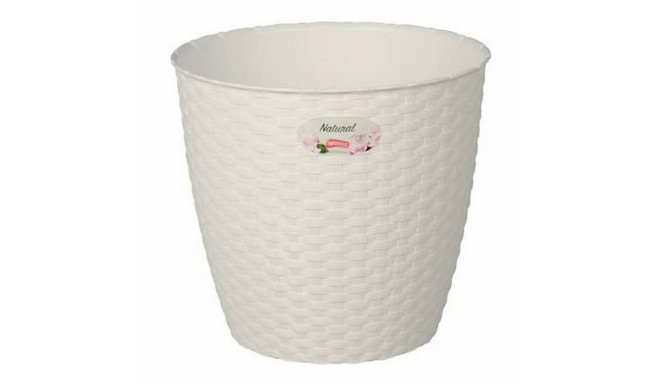 Plant pot Stefanplast 73450 White Plastic 14 x 13 x 14 cm