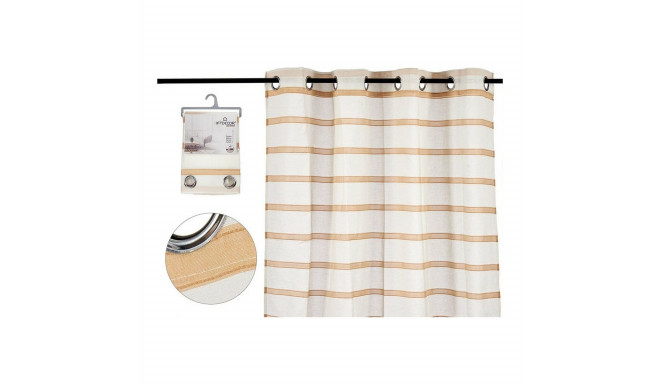Curtain Gift Decor SLB8625 SLB8625 Brown 140 x 0,1 x 260 cm Net curtain Stripes