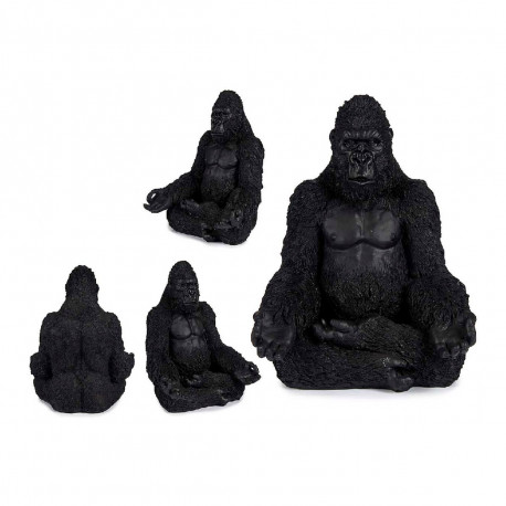Decorative Figure Gift Decor XS210422 XS210422 Black Gorilla 19 x 26,5 x 22 cm