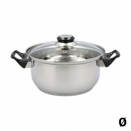 Casserole with glass lid Quid Habitat - 26 cm
