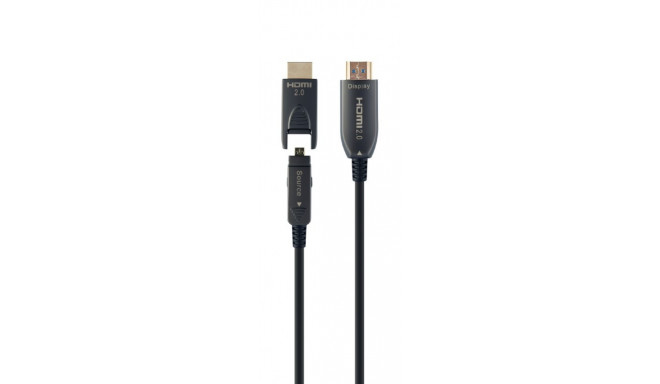 Cable AOC High Speed HDMI with ethernet 20 m with adapter D/A