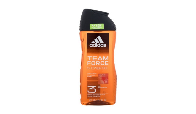 Adidas Team Force Shower Gel 3-In-1 (250ml)