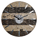 Настенное часы DKD Home Decor Металлик Деревянный Металл (40 x 3.6 x 40 cm)