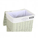 Basket set DKD Home Decor Polyester Green wicker (44 x 34 x 56 cm)