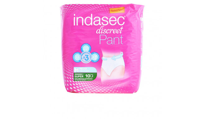 INDASEC PANT SUPER talla mediana 10 u