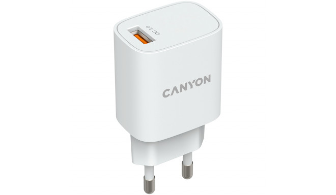 CANYON charger H-18-01 QC 3.0 18W USB-A White