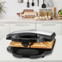 Clatronic ST 3778 sandwich maker 750 W Black, Stainless steel