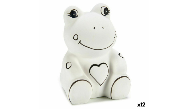 Money box Frog Ceramic (8,8 x 12 x 9,3 cm) (12 Units)