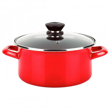 Casserole FAGOR Optimax Red Enamelled Steel (Ø 26 x 14 cm)