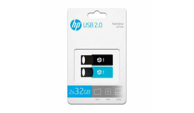 USB Zibatmiņa HP 212 USB 2.0 (2 uds) - 32 GB