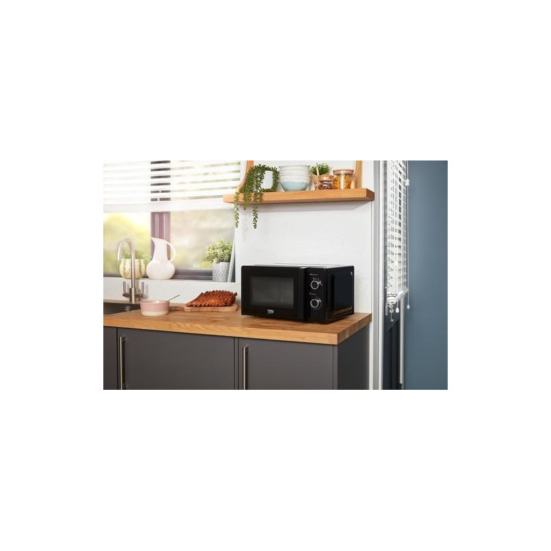 Beko MOC20100BFB microwave Countertop Solo microwave 20 L 700 W Black ...