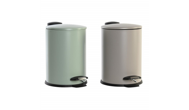 Pedal bin DKD Home Decor Beige Green 3 L Urban (2 Units)