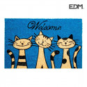 Doormat EDM Blue Fibre (60 x 40 cm)