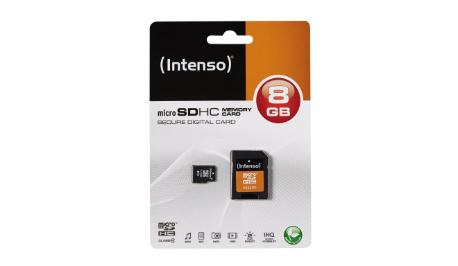 Intenso microSD 8GB 5/21 Class 4 +AD