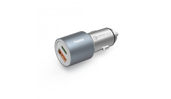 Autolaadija Hama Qualcomm Quick Charge™ 3.0 - USB-A ja USB-C PD, max 38W 5V 6A