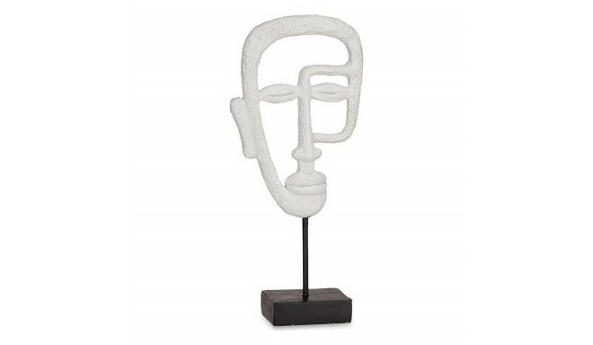 Decorative Figure Face White Polyresin (19,5 x 38 x 10,5 cm)